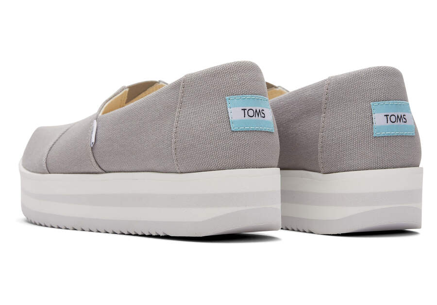 Zapatos Plataforma Toms Alpargata Midform Alpargata Gris Chile | CL743-783