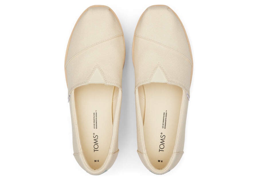 Zapatos Plataforma Toms Alpargata Plataforma Alpargata Creme Chile | CL078-125