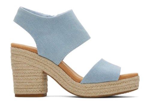 Sandalias Toms Majorca Rope Plataforma Sandal Azules Chile | CL534-427