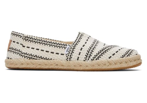 Toms Alpargata Fornido Global Woven Rope Alpargata Creme Chile | CL811-495