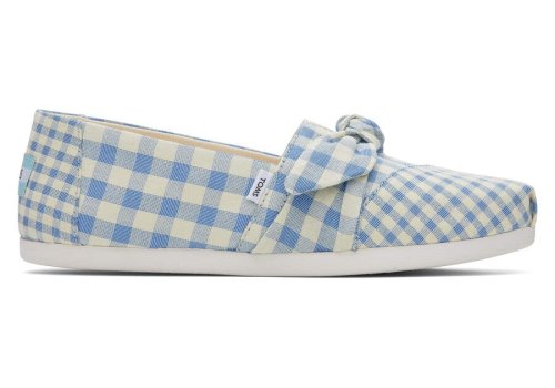 Toms Alpargata Gingham Azules Chile | CL322-252