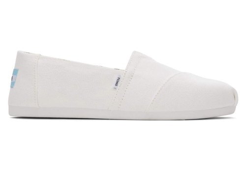 Toms Alpargata Recycled Algodon Lona Blancas Chile | CL274-236