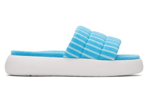 Toms Mallow Chanclas Terry Azules Chile | CL297-122