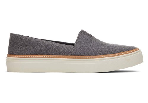 Toms Parker Slip On Gris Oscuro Chile | CL337-365