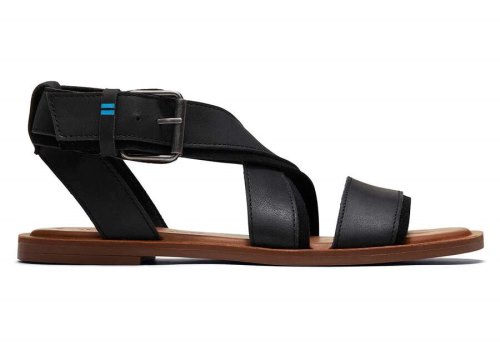 Toms Sidney Sandal Negras Chile | CL847-346