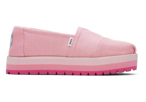 Toms Youth Alp Plataforma Twill Glimmer Rosas Chile | CL120-817