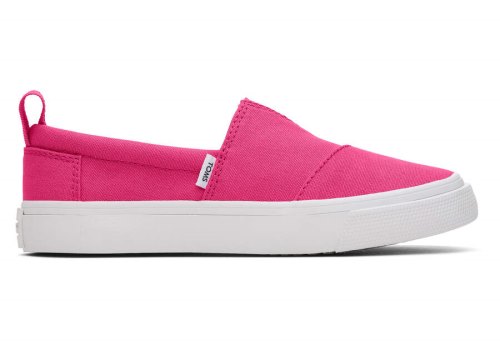 Toms Youth Fenix Slip-On Lona Rosas Oscuro Chile | CL420-029